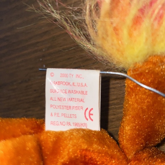 Ty Beanie Baby Chinese Zodiac Series Year 2000 of the Ox plush stuff animal - Picture 9 of 12